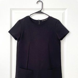 ZARA Black Structured Playsuit/Romper - Size XS